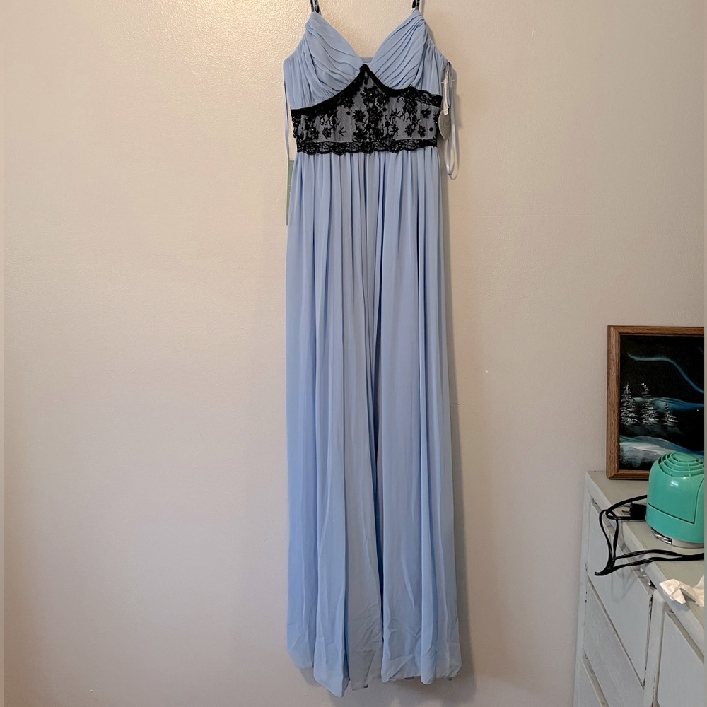 Sz 4 Light blue prom dress